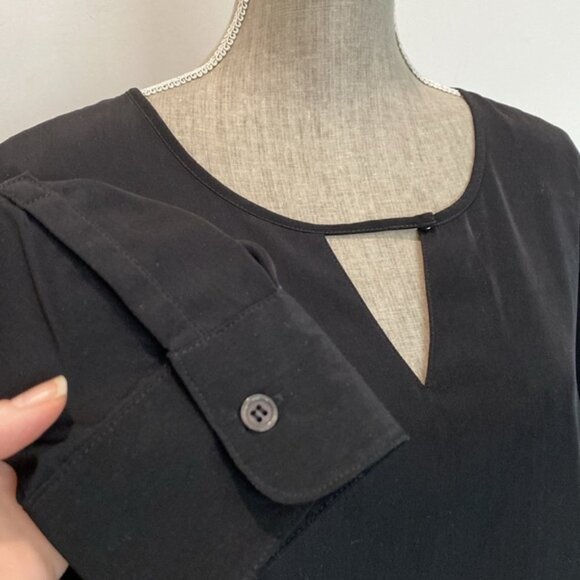 Liz Lange Black Long Sleeve Blouse Size XL - Picture 6 of 13